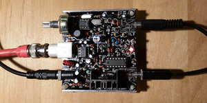 Top view of Frog Sounds QRP PCB